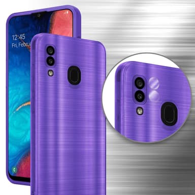 Samsung Galaxy A20 / A30 / M10s Skal Fodral Case (Lila)