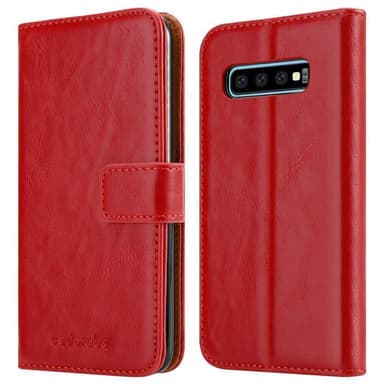 Samsung Galaxy S10 PLUS Plånboksfodral Skal (Röd)
