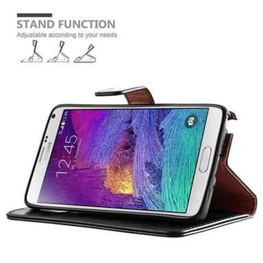 Samsung Galaxy NOTE 4 Plånboksfodral Skal (Svart)