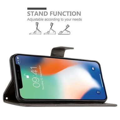 iPhone XR Plånboksfodral Skal (Grå)