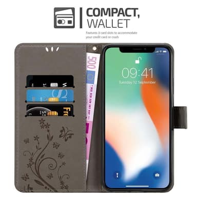 iPhone XR Plånboksfodral Skal (Grå)