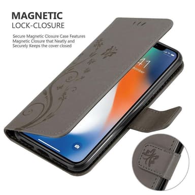iPhone XR Plånboksfodral Skal (Grå)