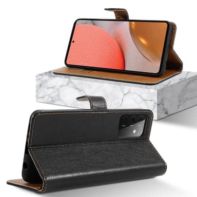 Skal Samsung Galaxy A72 4G / 5G Plånboksfodral (SVART)