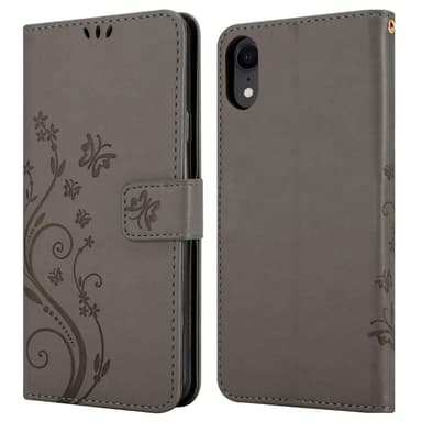 iPhone XR Plånboksfodral Skal (Grå)