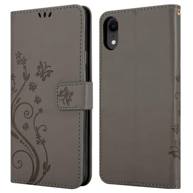 iPhone XR Plånboksfodral Skal (Grå)