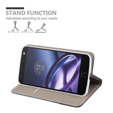 Motorola MOTO Z Plånboksfodral Skal (Blå)