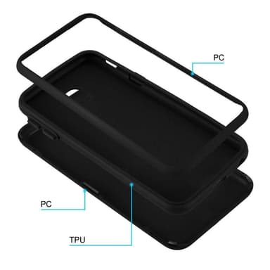 Samsung Galaxy J7 2017 Skal Fodral Case (Svart)