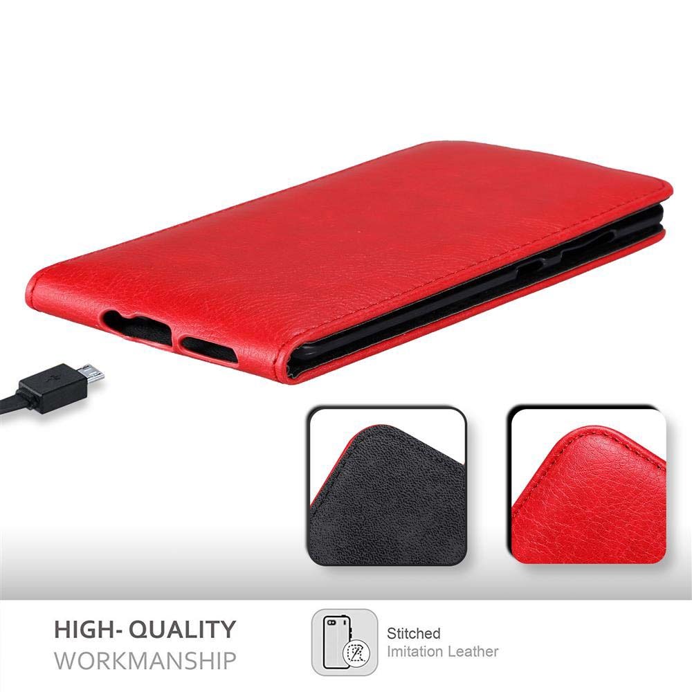 Nokia 8 Sirocco Flipfodral Skal (Röd)