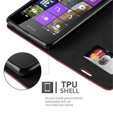 Nokia Lumia 540 Skal Fodral Case (Röd)
