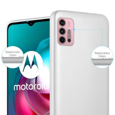 Skal Motorola MOTO G10 / G30 Fodral Case (Silver)