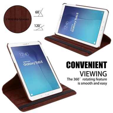 Skal Samsung Galaxy Tab E (9.6 tum) Fodral Case (Brun)
