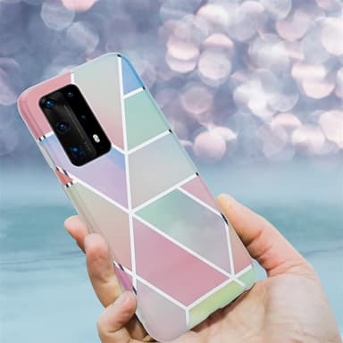 Huawei P40 Plånboksfodral Skal (Rosa)