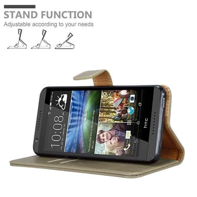 HTC Desire 820 Plånboksfodral Skal (Brun)