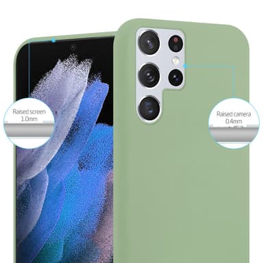 Skal Samsung Galaxy S22 ULTRA Fodral Case (Grön)