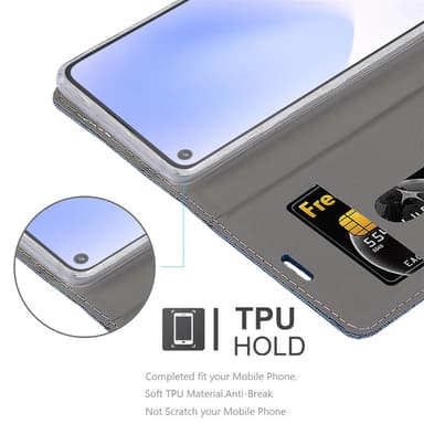 Google PIXEL 5 XL Plånboksfodral Skal (Blå)