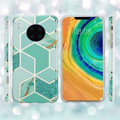 Huawei MATE 30 PRO Plånboksfodral Skal (Grön)