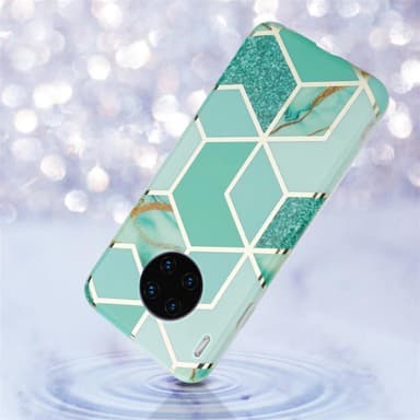 Huawei MATE 30 PRO Plånboksfodral Skal (Grön)