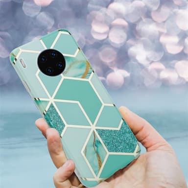 Huawei MATE 30 PRO Plånboksfodral Skal (Grön)