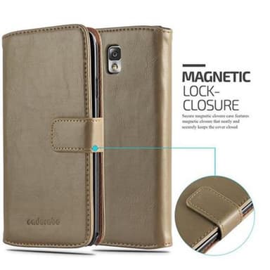 Samsung Galaxy NOTE 3 Plånboksfodral Skal (Brun)
