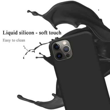 iPhone 12 PRO MAX Skal Fodral Case (Svart)