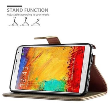 Samsung Galaxy NOTE 3 Plånboksfodral Skal (Brun)
