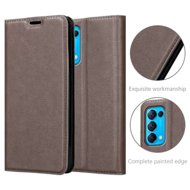 Oppo FIND X3 LITE Skal Fodral Case (Brun)