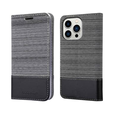 iPhone 14 PRO MAX Plånboksfodral Skal (Grå)