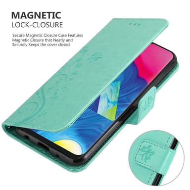 Samsung Galaxy A10 / M10 Plånboksfodral Skal (Turkos)