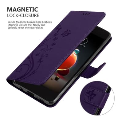 LG K8 2018 / K9 2018 Plånboksfodral Skal (Lila)