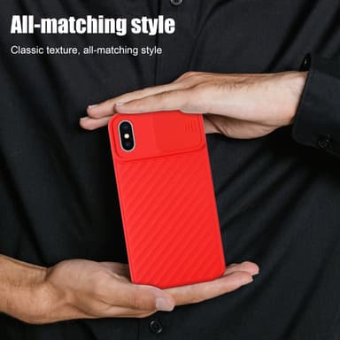 iPhone X / XS Skal Fodral Case (Röd)
