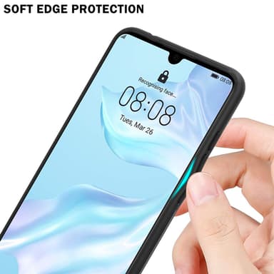 Huawei P30 Skal Fodral Case (Svart)
