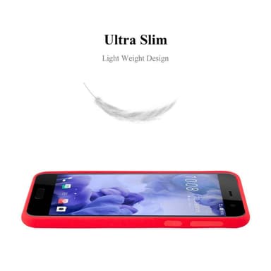 Skal HTC U PLAY Fodral Case (Röd)