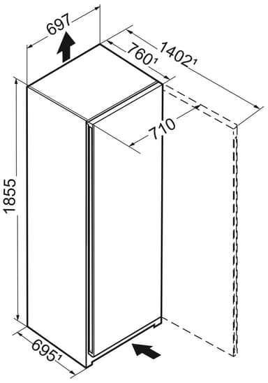 Liebherr Frysskåp FNc 7227-22 001 (integrerad)