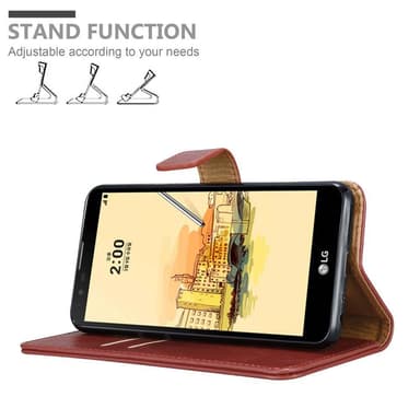 LG STYLUS 2 Plånboksfodral Skal (Röd)