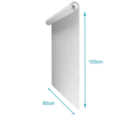 Flugnät Insektsnät Fönsterdörr Fiberglas 80 cm (vit)