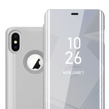 iPhone X / XS Plånboksfodral Skal (Silver)