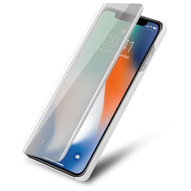 iPhone X / XS Plånboksfodral Skal (Silver)