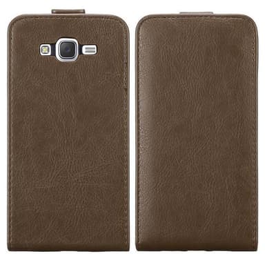 Samsung Galaxy J7 2015 Flipfodral Skal (Brun)