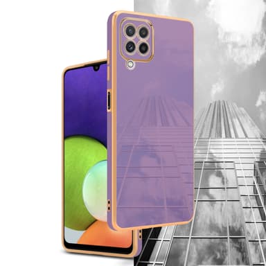 Samsung Galaxy M22 / M32 4G Skal Fodral Case (Lila)