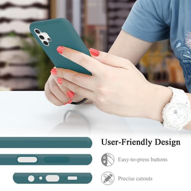 Samsung Galaxy A32 5G Skal Fodral Case (Grön)