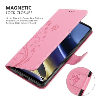 Motorola MOTO G51 5G Plånboksfodral Skal (Rosa)