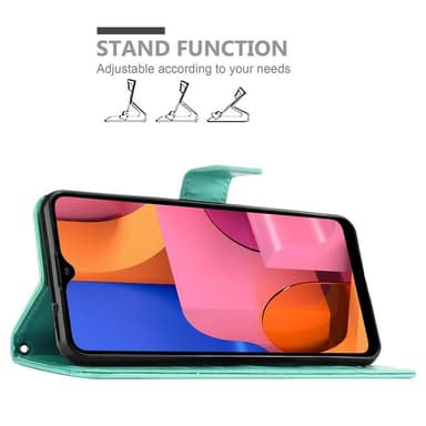 Samsung Galaxy A20s Plånboksfodral Skal (Turkos)