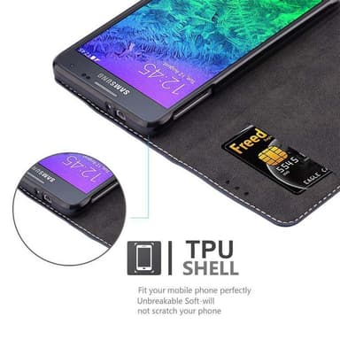 Samsung Galaxy ALPHA Skal Fodral Case (Blå)