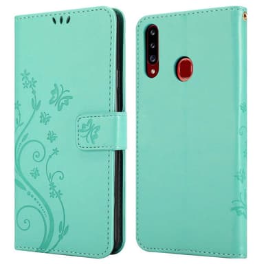 Samsung Galaxy A20s Plånboksfodral Skal (Turkos)