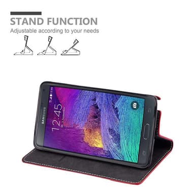 Samsung Galaxy NOTE 4 Skal Fodral Case (Röd)
