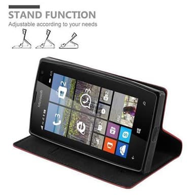Nokia Lumia 435 Skal Fodral Case (Röd)