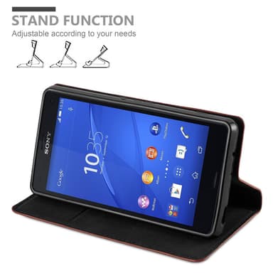 Sony Xperia Z3 COMPACT Skal Fodral Case (Brun)