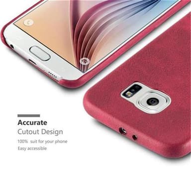 Samsung Galaxy S6 Skal Fodral Case (Röd)