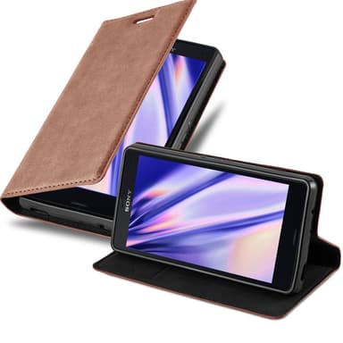 Sony Xperia Z3 COMPACT Skal Fodral Case (Brun)