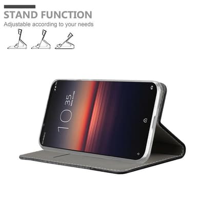 Sony Xperia 1 II Plånboksfodral Skal (Grå)